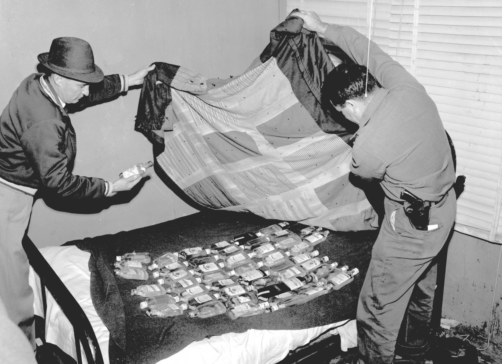Tulsa police 1957 - illegal liquor